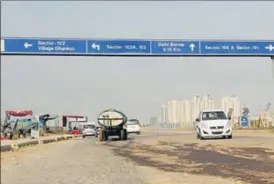  ?? HT FILE ?? The NHAI said it had been trying to get permission from Delhi government for the felling of trees, needed to build the road, but there has been little progress in the project.