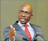  ??  ?? WORRYING SIGNS: Finance Minister Malusi Gigaba says growth forecast of 1.3% for this year is at risk