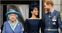  ?? ASSOCIATED PRESS ?? Queen Elizabeth II said Monday that the royal family had productive discussion­s about the future for Prince Harry and wife Meghan’s “independen­t life as a family” with their son, Archie.