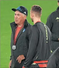  ??  ?? ANCELOTTI. El técnico podría repetir el once que venció al Liverpool.