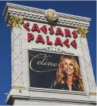  ??  ?? All by myself: Celine Dion, solo in Vegas