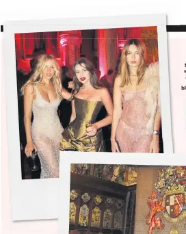  ?? ?? Actress Sienna Miller with designer Annie Doble and fashion blogger Camille Charrière