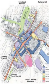  ??  ?? Vision Early illustrati­ons of North Lanarkshir­e Council’s decade-long plan to redevelop its eight town centres