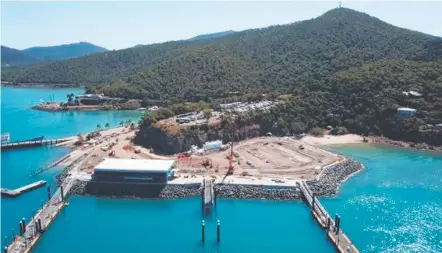  ??  ?? An image from Whitsunday Regional Council's latest Shute Harbour project update. Picture: WRC