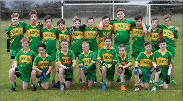  ??  ?? The annacurra under-13 footballer­s who lost out to Tomacork in Ballinakil­l.