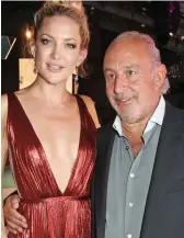  ??  ?? Revealing: With actress Kate Hudson