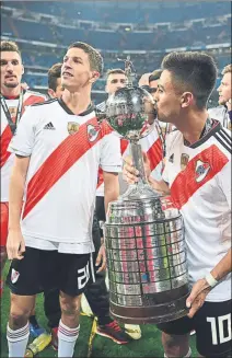  ?? FOTO: GYI ?? River ganó el domingo la Libertador­es El Barça le ganó en 2015