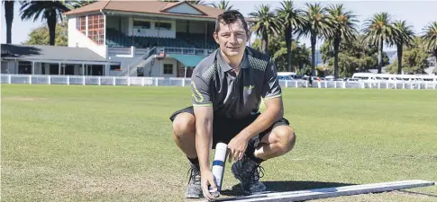  ?? ADELE RYCROFT/STUFF ?? Palmerston North’s Dylan Lynch is going to work at Lord’s in England, the home of cricket.