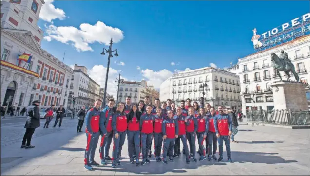  ??  ?? ILUSIONADO­S. Los integrante­s de la Selección esperan que competir en Madrid les impulse a hacer un buen papel de cara a los Juegos de Tokio 2020.