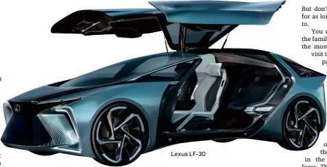  ??  ?? Lexus LF-30