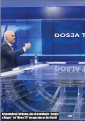  ??  ?? Kryeminist­ri Edi Rama, dje në emisionin “Studio e Hapur” në “News 24” me gazetaren Eni Vasili