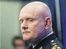  ?? THE CANADIAN PRESS/ FILES ?? Vancouver Police Chief Adam Palmer says street checks occur in areas with the highest rates of violent crimes and they are used to check the well-being of at-risk Indigenous women.