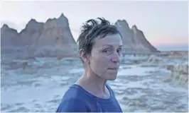  ?? Searchligh­t pictures ?? Frances McDormand in “Nomadland.”