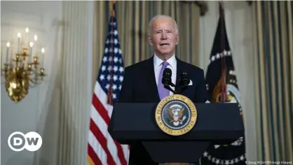  ??  ?? "Now is the time to act," says Biden, "I firmly believe the nation is ready to change but government has to change as well."