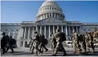  ?? GRAEME JENNINGS/WASHINGTON EXAMINER ?? A 25,000-strong US National Guard is in Washington, DC, ahead of Joe Biden’s inaugurati­on.