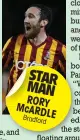  ??  ?? STAR MAN RORY McARDLE
Bradford