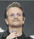  ??  ?? 0 Bono co-founded the ONE organisati­on charity