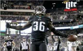  ?? THE ASSOCIATED PRESS FILE ?? Eagles running back Jay Ajayi has reportedly suffered a torn ACL in his left knee and will be lost for the season.