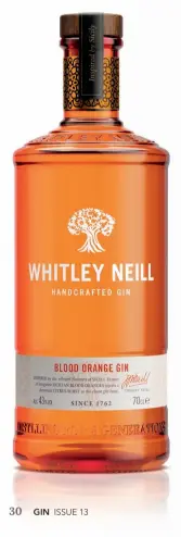  ??  ?? Opening pages: Getting creative with Didsbury's Blood Orange & Ginger Gin
These pages: Whitley Neill's Blood Orange Gin; A cool serve with Hyke Signature Series Orange