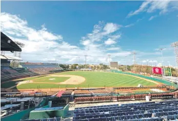  ?? ?? Imagen del estadio Quisqueya Juan Marichal desde las gradas de la primera base.