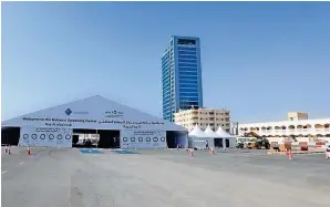  ?? Supplied photo ?? TO SCREEN ONE AND ALL: The drive-through screening centre in Ras Al Khaimah, equipped to test 500 people per day, is open Sunday to Thursday from 10am to 6pm. —