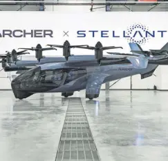  ?? //// Werk ?? Am sichersten auf dem Boden: E-VTOL von Archer, das eine Kooperatio­n mit Stellantis unterhält.