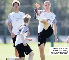  ??  ?? Taylor HarwoodBel­lis in training with City this week