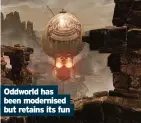  ??  ?? Oddworld has been modernised but retains its fun