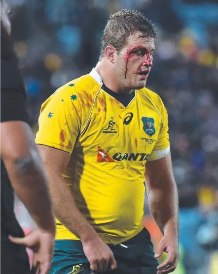  ?? Picture: AFP PHOTO ?? The Southport School’s James Slipper, in action for the Wallabies, says he wants to turn his life around.