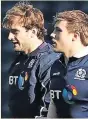  ?? ?? BROTHERLY SHOVE Richie and Jonny Gray