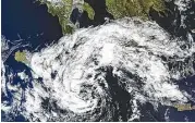  ?? NASA / MODIS ?? Tropical Storm “Iona” formed southeast of Sicily.