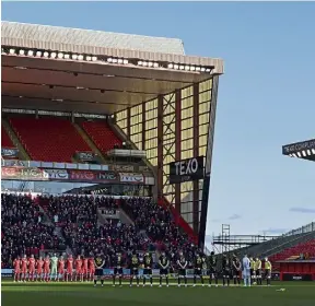  ?? ?? RESPECT: The memorial will take place at Pittodrie on May 19.