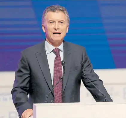  ??  ?? Con miras a 2018. Macri romperá un maleficio el año que viene: la economía crecerá dos años seguidos.