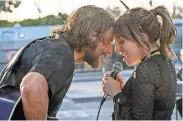  ?? NEAL PRESTON/ WARNER BROS. PICTURES ?? In ‘‘A Star Is Born,’’ Ally (Lady Gaga) must shed her truest assets for pop fame. With Bradley Cooper as Jackson Maine.