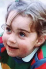  ??  ?? Just like mum: Kate at four. Charlotte seems to have inherited her smile