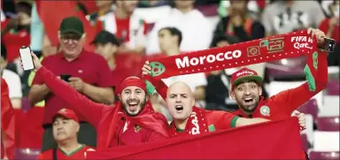  ?? ?? Morocco became the first African or Arab nation to reach the World Cup semi-finals