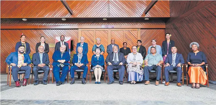  ?? Picture: Ministry of Foreign Affairs of Japan ?? Group photo at the MIM in Suva.