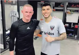  ?? CORTESÍA ?? Wayne Rooney (izq.), de 32 años, se vinculó al DC United en junio. Con Ulises Segura compartió en algunas sesiones de gimnasio.