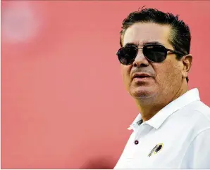  ?? PATRICK MCDERMOTT/GETTY IMAGES/TNS ?? Owner Dan Snyder and the Washington Football Team have long been mired in controvers­y.