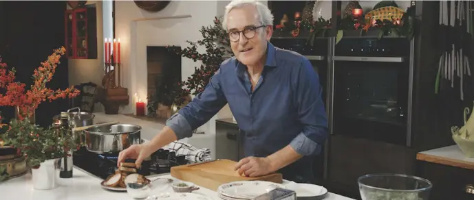  ??  ?? Rory O’Connell will feature in a two-part Christmas cooking special.