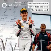  ??  ?? Russell scored fourth win of 2018 and took the F2 points lead