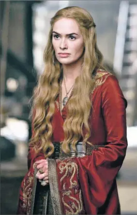  ?? By Helen Sloan, HBO ?? Icy queen: Lena Headey, who plays Queen Cersei, says the show’s women “are fascinatin­g, admirable, frightenin­g. They possess all qualities of a being, whether it be a man or whatever.”