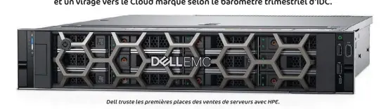  ??  ?? Dell truste les premières places des ventes de serveurs avec HPE.