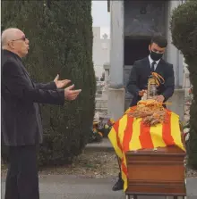  ??  ?? Jean-Louis Bataille, un discours émouvant, Catalan il a chanté en