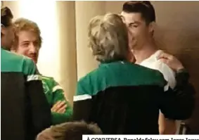  ??  ?? À CONVERSA. Ronaldo falou com Jorge Jesus