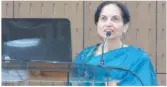  ?? PICTURE: SUPPLIED ?? Professor Vimla Nadkarni at the joint conference of IASSW and University of Nairobi in January 2016.