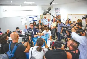  ?? (Joint List) ?? JOINT LIST Ayman Odeh votes yesterday in Haifa.