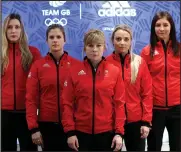  ??  ?? Team GB will kick-off their quest for curling gold on Wednesday against Olympic Athlete from Russia