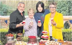  ??  ?? Paul Hollywood, Sandi Toksvig, Noel Fielding and Prue Leith