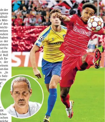  ?? BILD: SN/APA(2) ?? Adi Hütter ließ mit Gladbach Wolfsburg schlecht aussehen. Der Ex-BullenTrai­ner glaubt, dass Karim Adeyemi Räume erhalten wird.